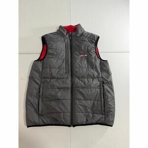 Verizon Reversible Puffer Vest Men’s Quilted Gray Red Corporate Promo